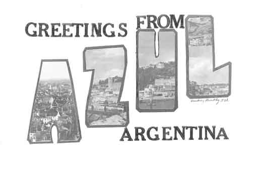 Argentina large letter postcard checklist