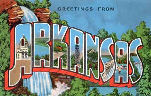 Arkansas large letter postcard checklist