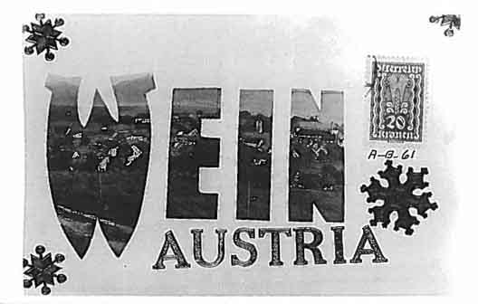 Austria large letter postcard checklist