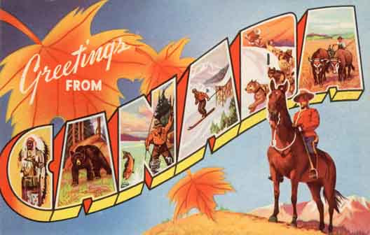 Canada large letter postcard checklist