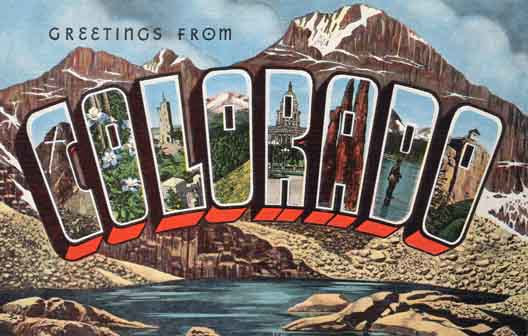 Colorado large letter postcard checklist