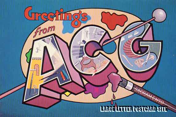Darrell Forney ACG large letter painting