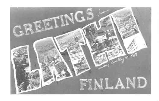 Finland large letter postcard checklist