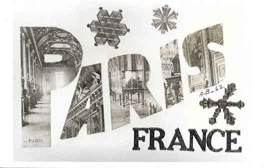 France large letter postcard checklist