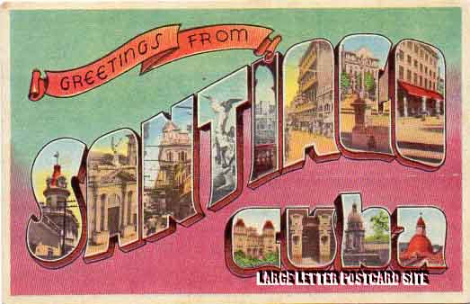 Lithografica 10 Santiago Cuba large letter postcard
