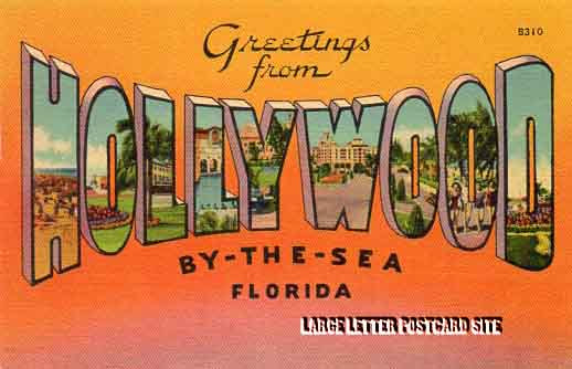 Colourpicture 11267 Hollywood By-the-Sea Florida large letter postcard