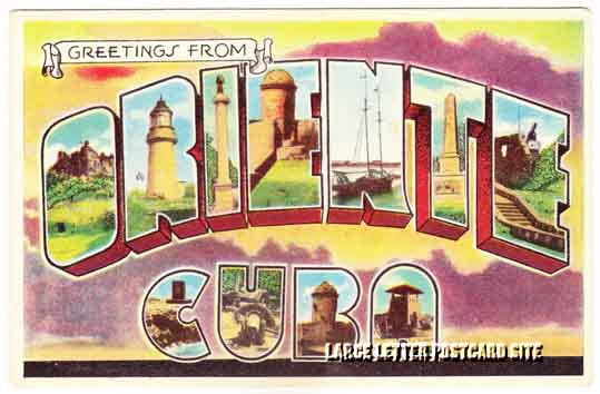 Lithografica 11 Oriente Cuba large letter postcard