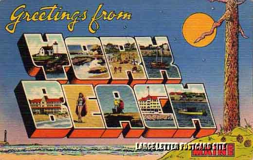 Colourpicture 13303 York Beach Maine large letter postcard