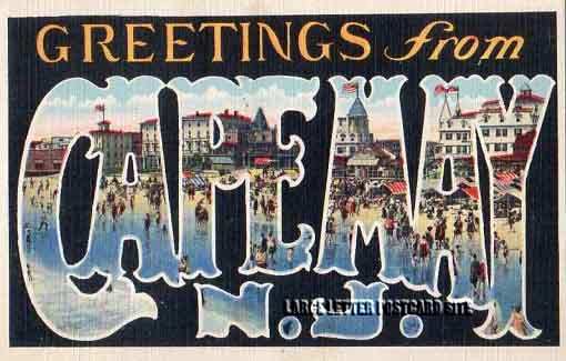 134619 Tichnor Cape May, New Jersey large letter postcard