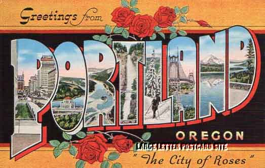 E.C. Kropp 15721 Portland Oregon large letter postcard