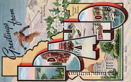 E.C. Kropp 16051 Idaho large letter postcard