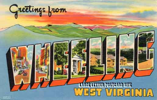 Colourpicture 17008 Wheeling West Virginia large letter postcard