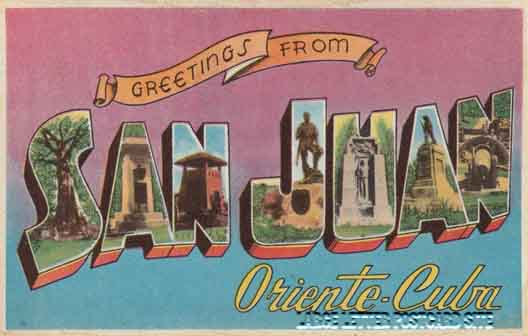 Lithografica 1 San Juan Cuba large letter postcard