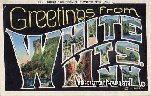 Metropolitan 20592 White Mts New Hampshire large letter postcard