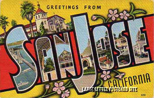 E.C. Kroop 27529 San Jose California large letter postcard