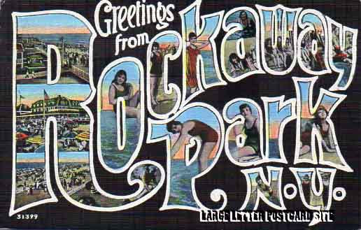 Metropolitan 31399 Rockaway Park New York large letter postcard