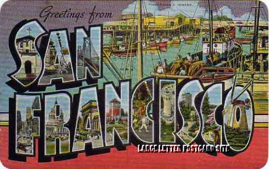 E.C. Kropp 331 San Francisco large letter postcard
