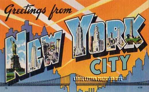 Colourpicture 6196 New York City large letter postcard