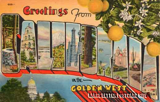 Metropolitan 69467 California large letter postcard