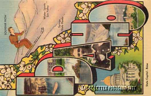 MWM 8070 Idaho large letter postcard
