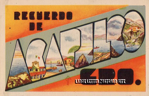 Asegurada Acapulco large letter postcard