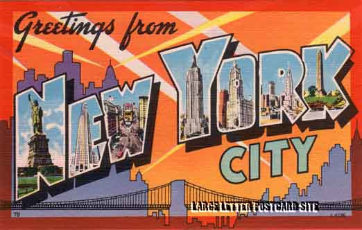 Colourpicture K6196 New York City large letter postcard