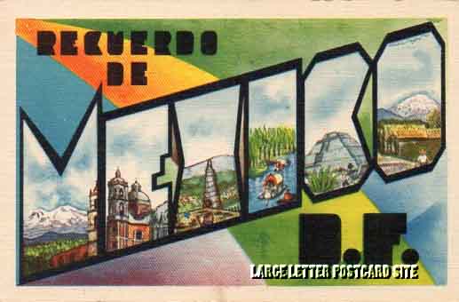 Asegurada Mexico large letter postcard