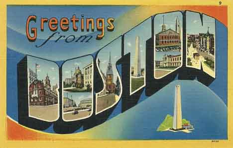 Tichnor linen era large letter postcard checklist