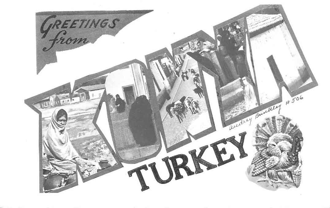 Turkey large letter postcard checklist