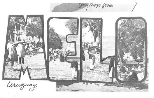 Uruguay large letter postcard checklist