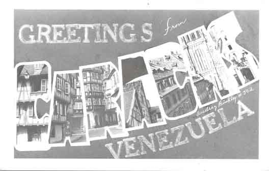 Venezuela large letter postcard checklist